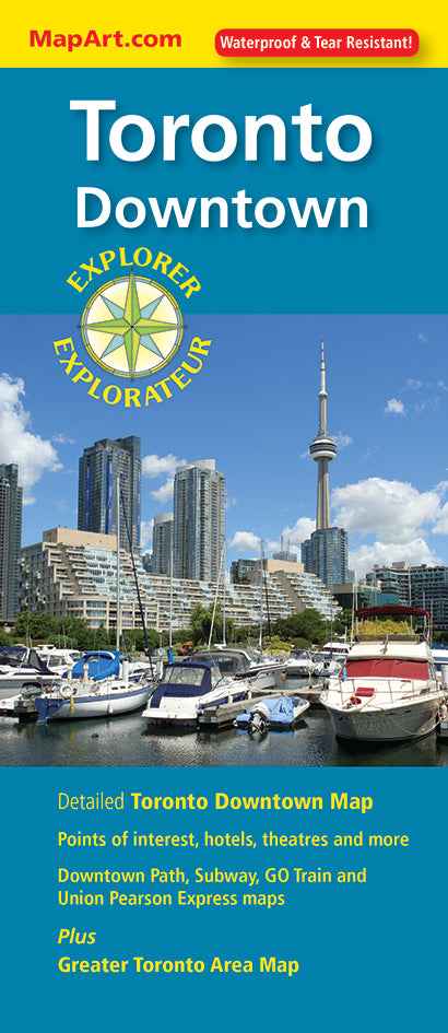 Toronto Downtown Explorer Map -  MapArt