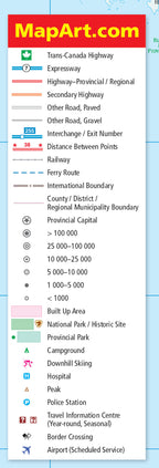 Vancouver Island (BC) Street Map Fast Track - Laminated -  MapArt