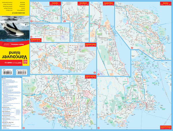Vancouver Island (BC) Street Map Fast Track - Laminated -  MapArt