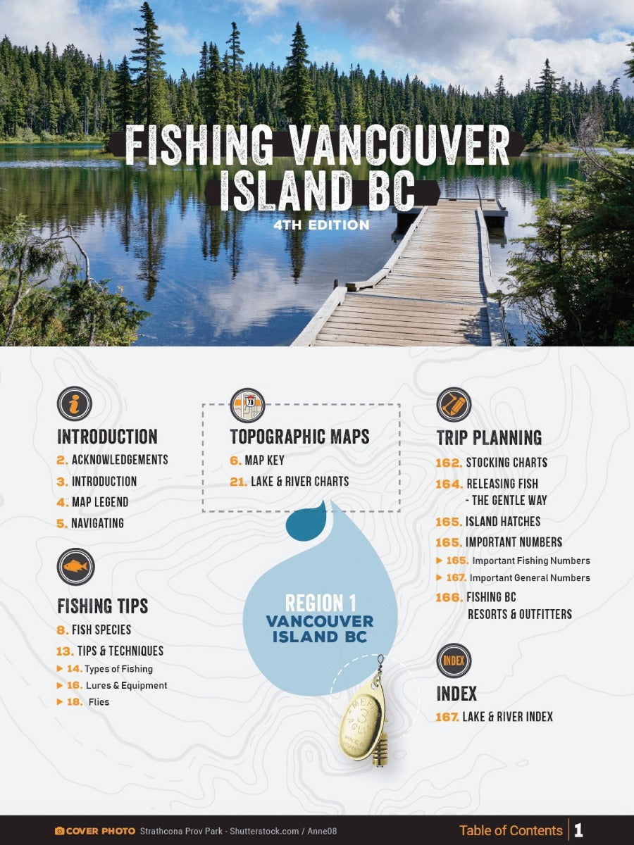 Vancouver Island BC Fishing Mapbook - Backroad Maps