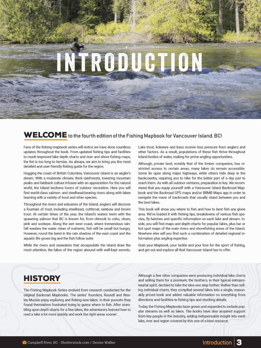 Vancouver Island BC Fishing Mapbook - Backroad Maps