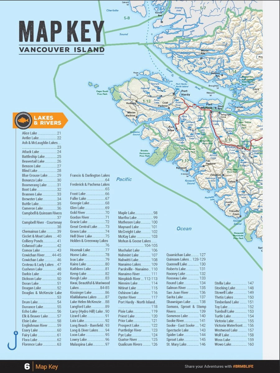 Vancouver Island BC Fishing Mapbook - Backroad Maps