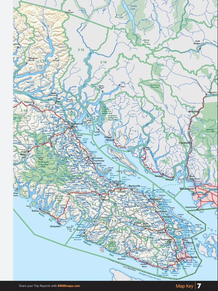 Vancouver Island BC Fishing Mapbook - Backroad Maps