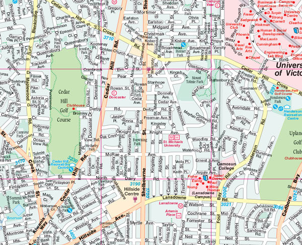 Victoria (BC) Street Map Fast Track - Laminated -  MapArt