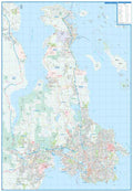 Victoria (BC) Wall Map 41x59 - Laminated -  MapArt