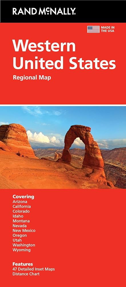 Western United States USA Regional Map