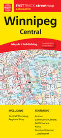 Winnipeg (MB) Street Map Fast Track - Laminated -  MapArt