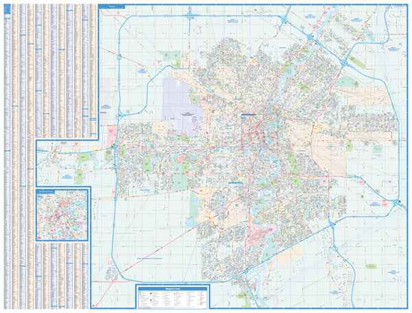 Winnipeg (MB) Wall Map 41x54 - Laminated -  MapArt
