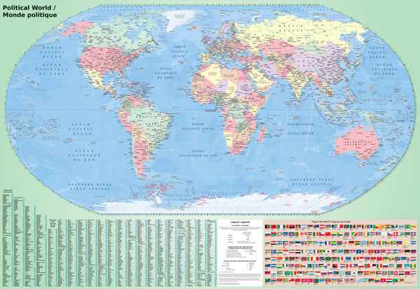 The World Specialty Folded Map -  MapArt