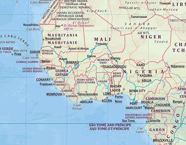 The World Specialty Folded Map -  MapArt