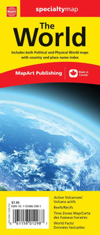 The World Specialty Folded Map -  MapArt