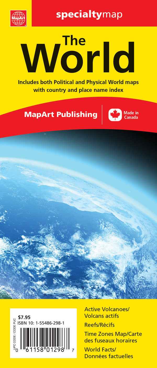 The World Specialty Folded Map -  MapArt