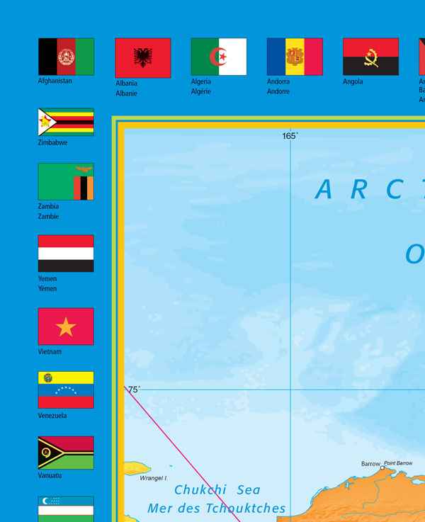 World Wall Map 59x38 - Laminated (Super Large) -  MapArt