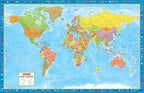 World Wall Map 59x38 - Laminated (Super Large) -  MapArt