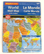 World Wall Map 39x27 (Sold Folded) -  MapArt
