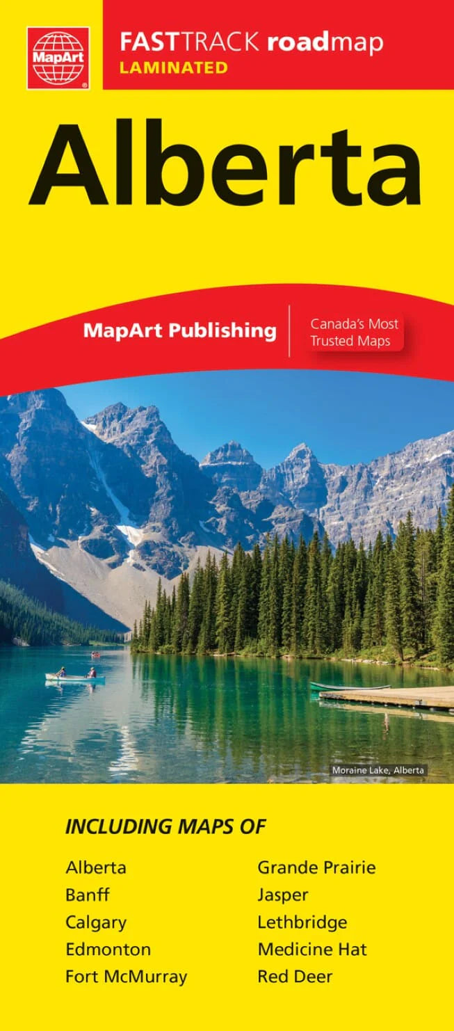Alberta Road Map Fast Track (Laminated)