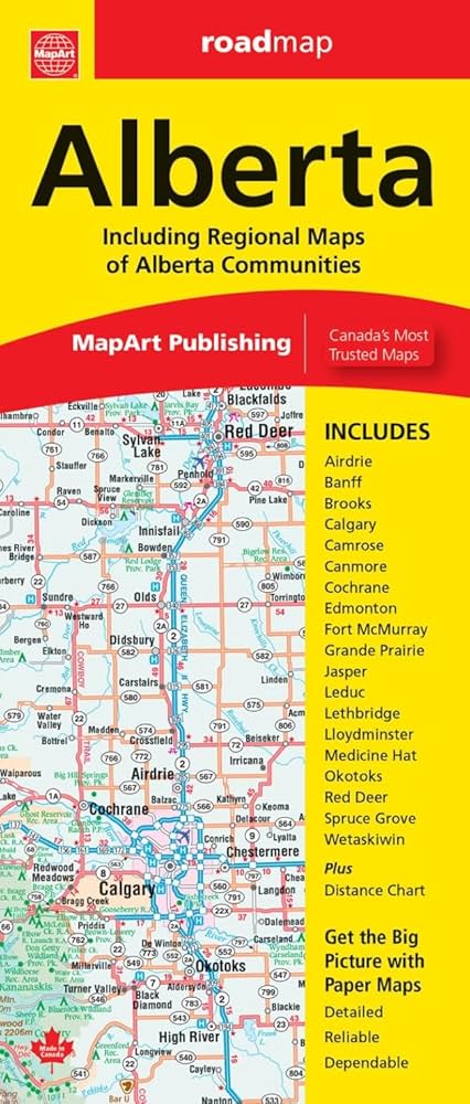 Alberta Road Map