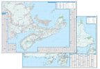 Atlantic Canada Wall Map 59x41 - Laminated -  MapArt