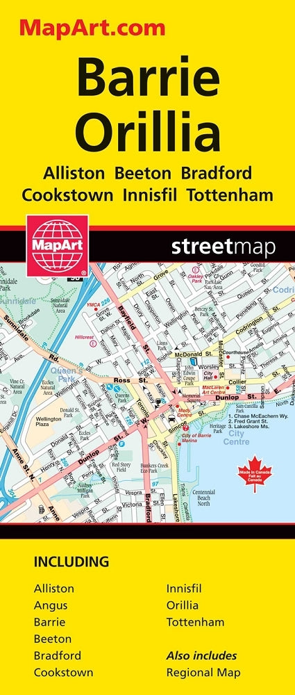 Barrie & Orillia Street Map