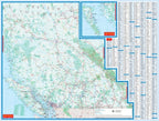 British Columbia Alberta Road Map Fast Track (Laminated)