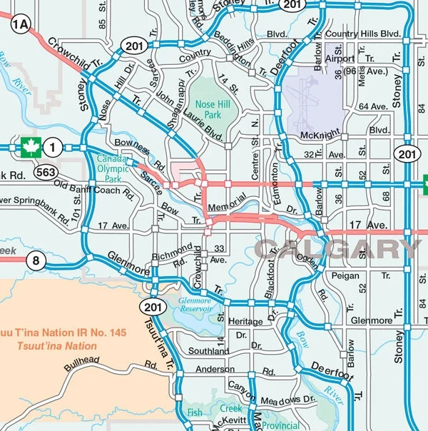 British Columbia Alberta Road Map Fast Track (Laminated)
