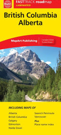 British Columbia Alberta Road Map Fast Track (Laminated)