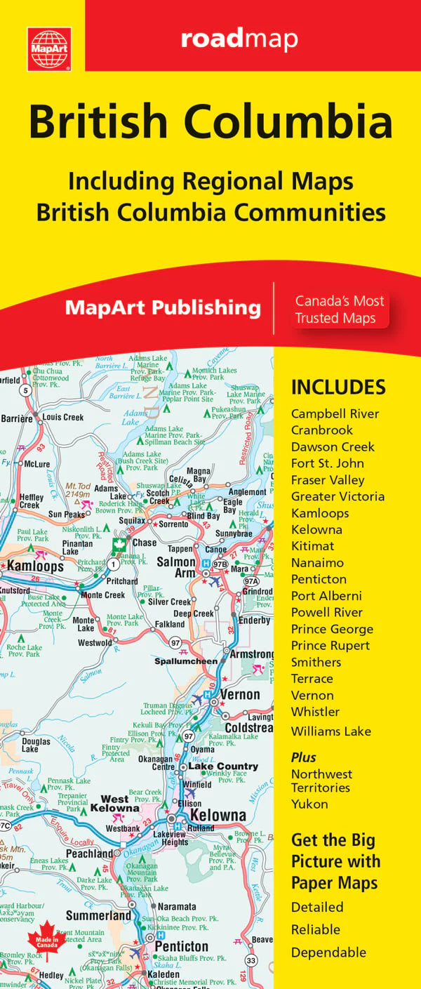 British Columbia Road Map