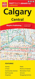 Calgary Street Map Fast Track (Laminated)