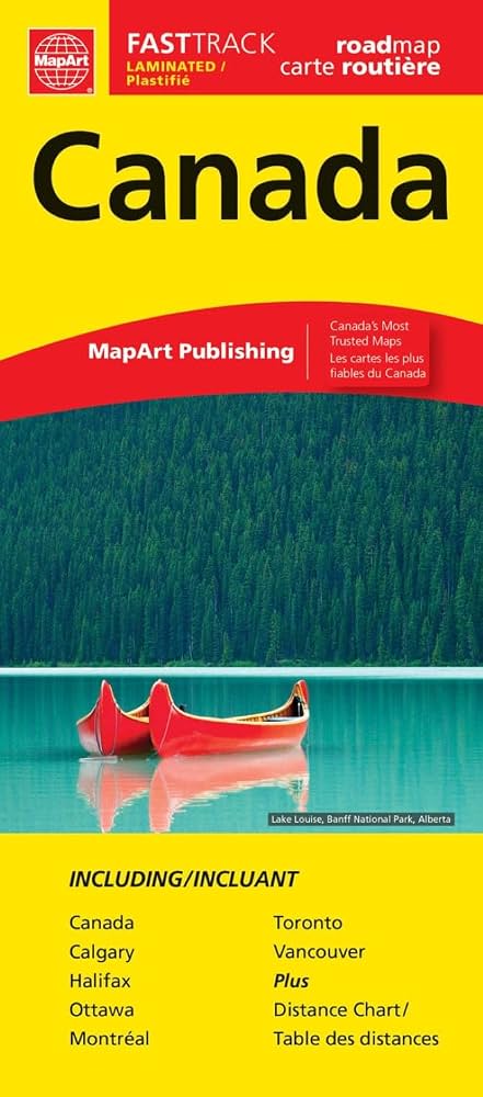 Canada Road Map Fast Track (Laminated)