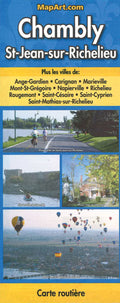 St Jean sur Richelieu, Chambly, Napierville Road Map (French)