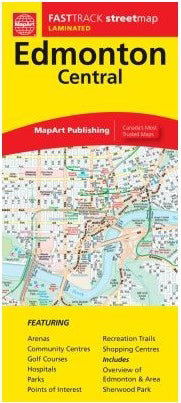 Edmonton Street Map Fast Track (Laminated)