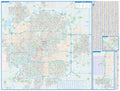Edmonton Wall Map 41x54 Laminated