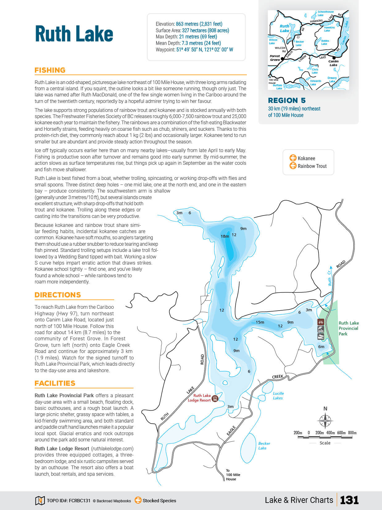 Cariboo Region BC Fishing Mapbook