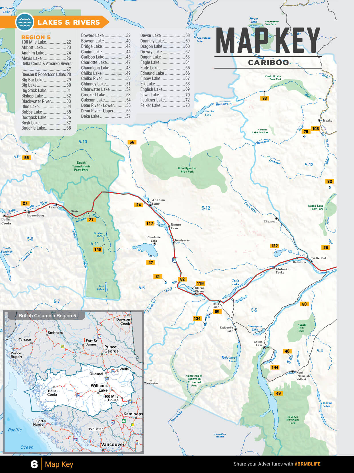 Cariboo Region BC Fishing Mapbook
