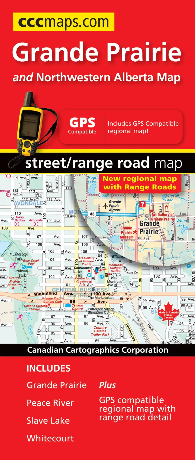 Grande Prairie and Northwestern Alberta Map