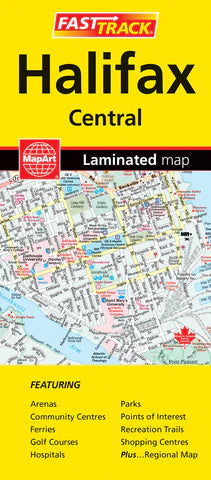 Halifax Street Map Fast Track (Laminated)