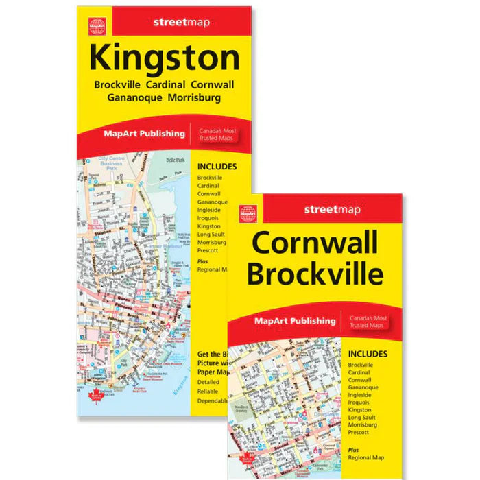 Kingston Cornwall Brockville Street Map