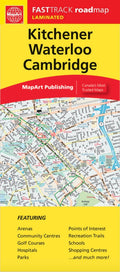 Kitchener Waterloo Street Map Fast Track (Laminated)