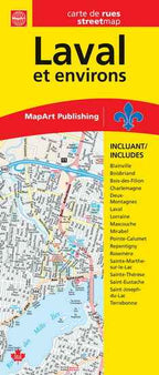 Laval et environs (QC) Street Map -  MapArt
