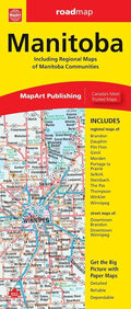 Manitoba Road Map Fast Track (Laminated)