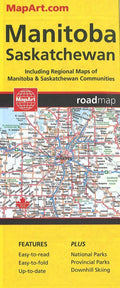 Manitoba & Saskatchewan Road Map