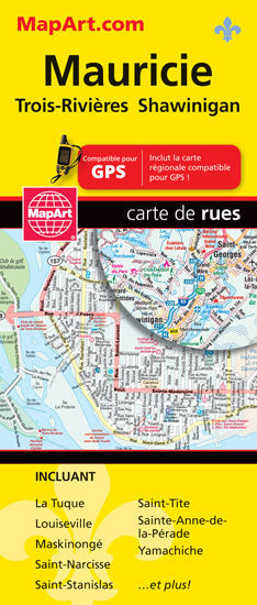 Mauricie Trois-Rivières Road Map (French)