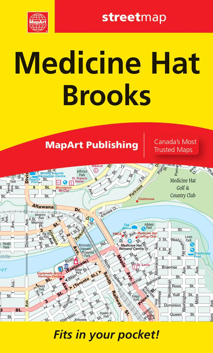 Medicine Hat Street Map (Pocket Size)