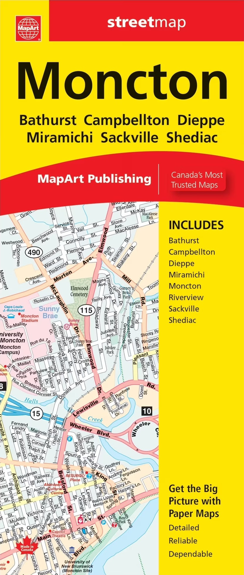 Moncton Street Map