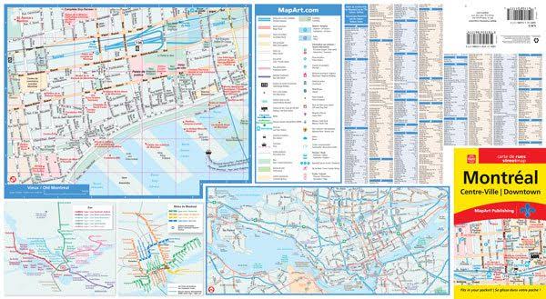 Montreal Downtown Street Map (Pocket Size)
