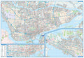 Montreal Wall Map 41x59 Laminated