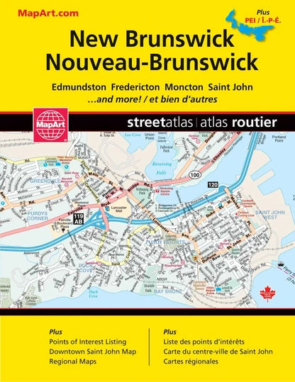 New Brunswick PEI Cities Street Guide