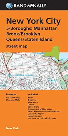 New York City 5 Boroughs Street Map
