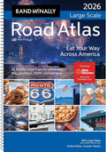 North America Road Atlas (Eat Your Way Across America) - Spiral Version