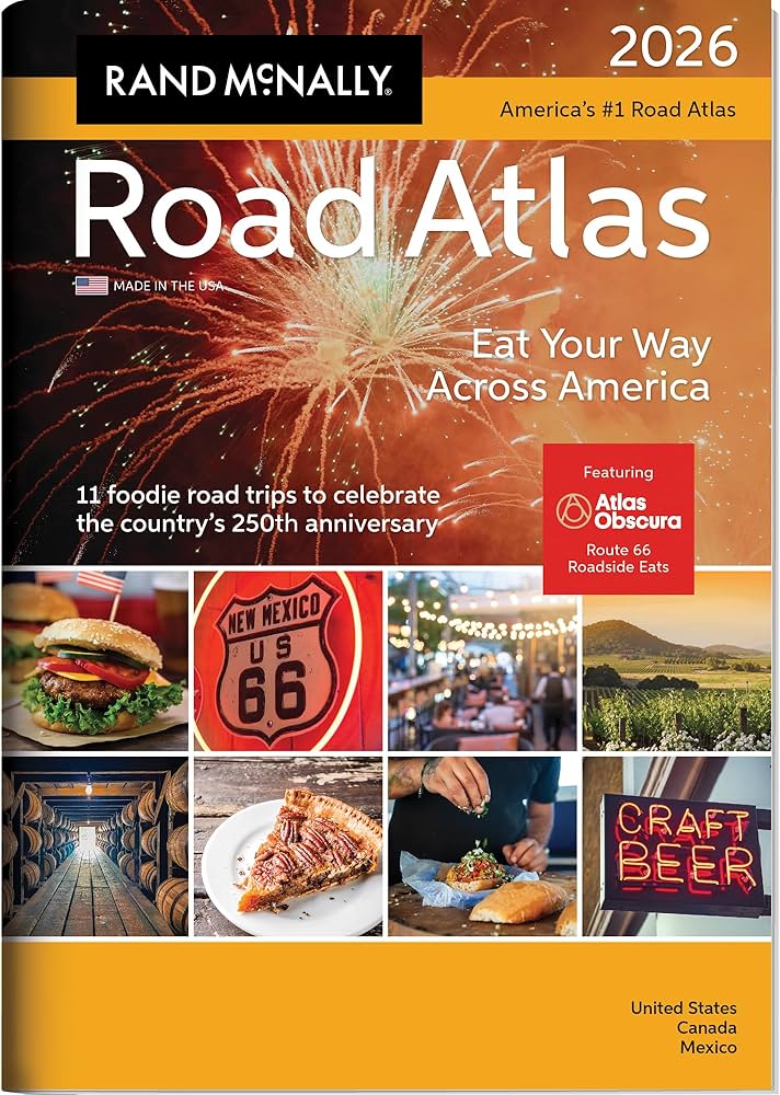North America Road Atlas (Eat Your Way Across America)